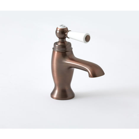 Milano Elizabeth - Traditional Mono Basin Mixer Tap with Lever Handle - Oil Rubbed Bronze