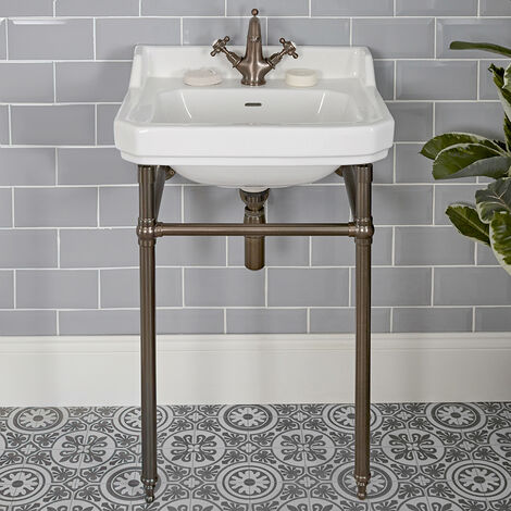 White Ceramic Bathroom Basin Sink ...