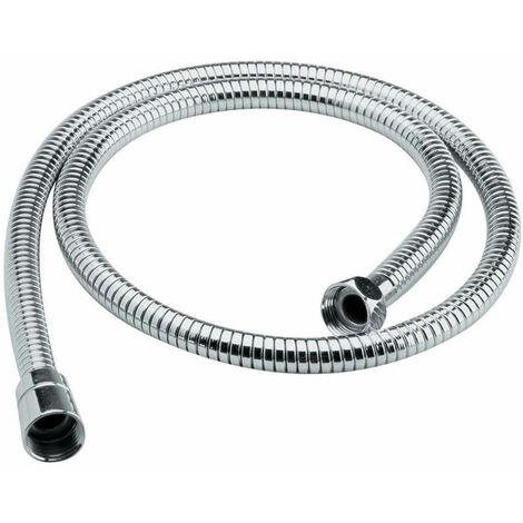 Milano Chrome Stainless Steel Shower Hose - 1.5m (1/2)