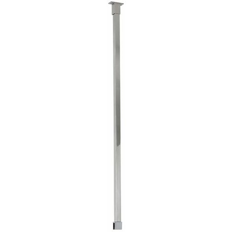 Milano Portland 820mm Ceiling Mounted Wet Room Shower Enclosure Screen Support Arm Bar - Chrome