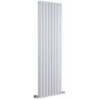 Milano Aruba - Modern White Vertical Column Double Panel Designer Radiator – 1600mm x 354mm
