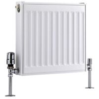 Milano Compact White Type 11 Central Heating Single Panel Horizontal Convector Radiator - 300mm x 400mm