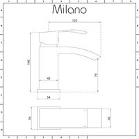 Milano Dalton - Modern White Ceramic 400mm Square Countertop Bathroom Basin Sink and Mono Basin Mixer Tap