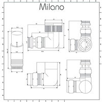 Milano - 1/2" Thread Corner Valve and TRV Thermostatic Radiator Valve - Chrome