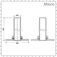 Milano Windsor - Traditional Angled Thermostatic Radiator Valve TRV and Pipe Set - Satin