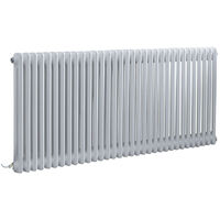 Milano Windsor - Traditional Cast Iron Style White Horizontal Double Column Electric Radiator - 600mm x 1505mm