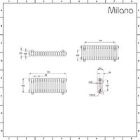 Milano Windsor - Traditional Cast Iron Style White Horizontal Triple Column Electric Radiator - 300mm x 785mm