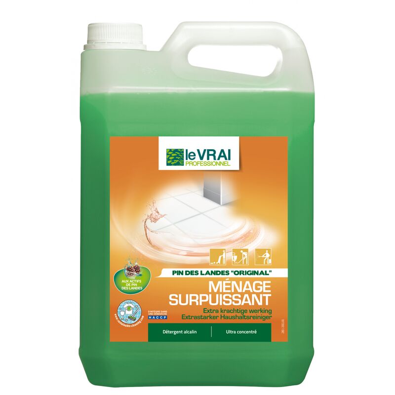 Le vrai - menage surpuissant concentre - 5 litres - LE VRAI PROFESSIONNEL - Détergents sol