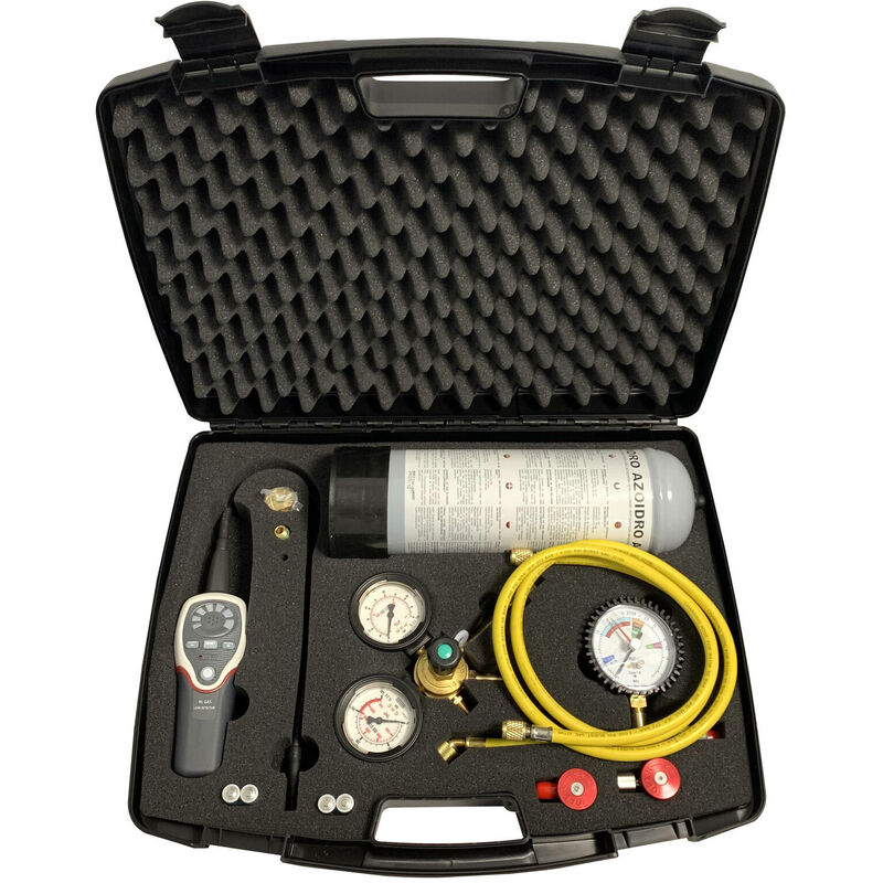 Kit détection fuites climatisation véhicule N2H2 2,2L avec détecteur (FR) et accessoires - AC 9149 - CLAS Equipements