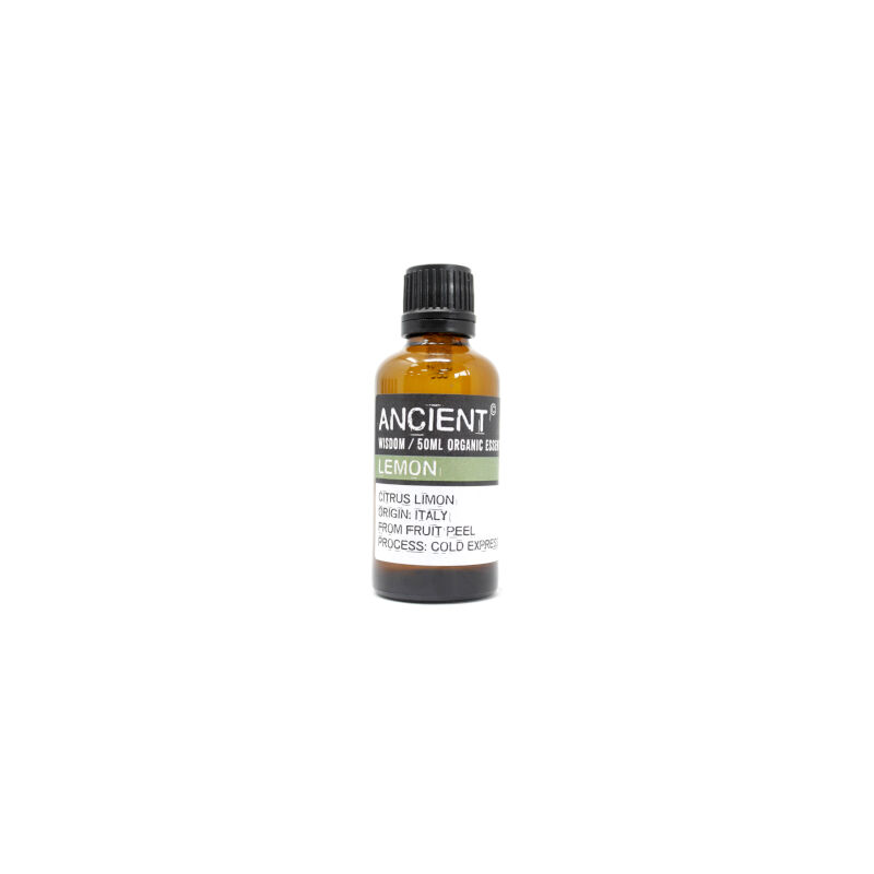 Huile Essentielle De Citron 100% Pure Et Naturelle - 50 Ml - Flacon Compte-gouttes - Fabriqué En Italie - Neuf