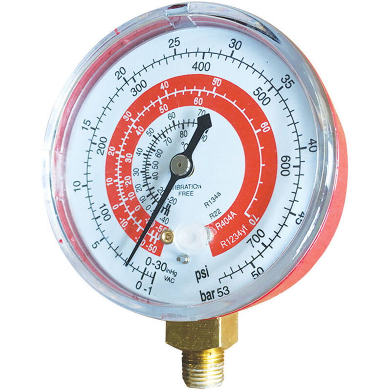 Manometre R134a Manomètre R134a - R1234yf BP 1x1/8 NPT spécial climatisation véhicule ...