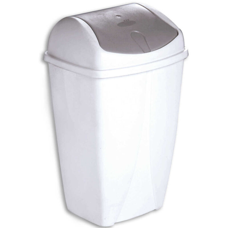 Poubelle Wesco Big Swing Lid - Couvercle Basculant Rouge - Acier 76 Cm