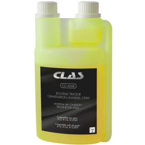 Bouteille traceur climatisation universel 250ml - CO 4068 - CLAS Equipements
