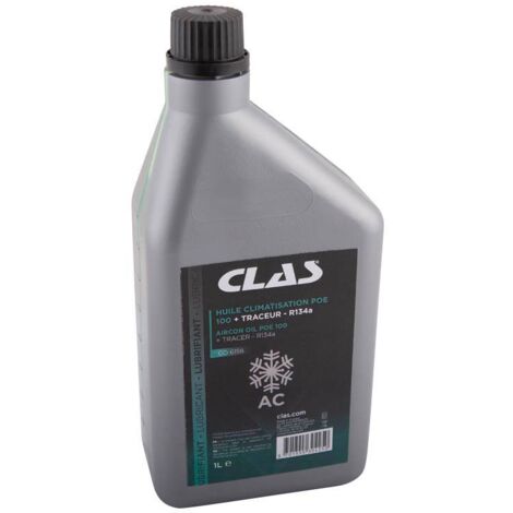 Huile climatisation poe 100 1l + traceur - r134a - CO 6158 - CLAS Equipements