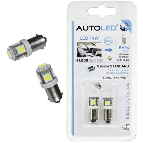 PACK P35 4 Ampoules LED / T4W (ba9s)+navette C5W 42MM canbus AUTOLED®
