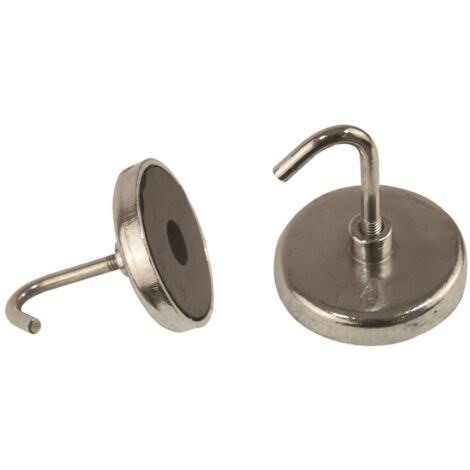 Lot de 20 crochets magnétiques pour panneaux fonds perforés, servante d'atelier - EG 8008 - CLAS Equipements (1/4)