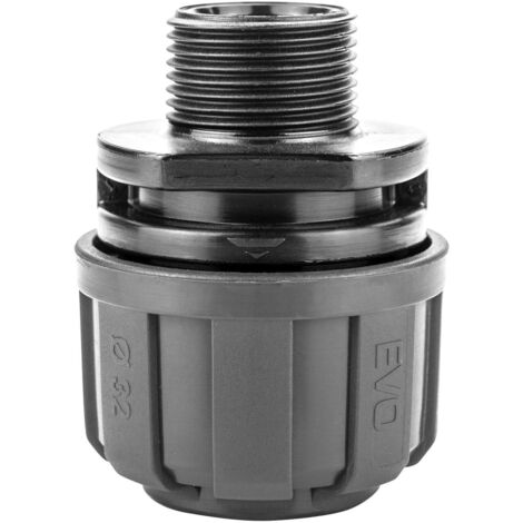 Connecteur tube composite ø40 x 1"1/4G pour réseau d'air comprimé - KR 7091 - CLAS Equipements (1/2)