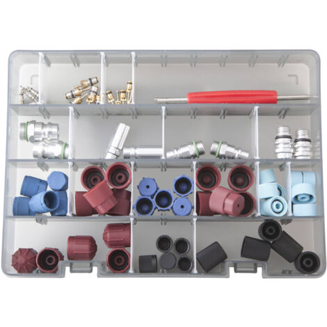 Coffret maintenance des climatisations avec obus/raccords/bouchons - AC 4034 - CLAS Equipements