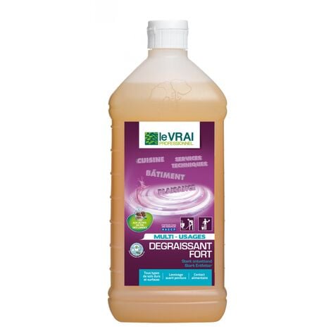 Degraissant surpuissant sols et surfaces / 1 litre - LE VRAI PROFESSIONNEL - Détergents sol
