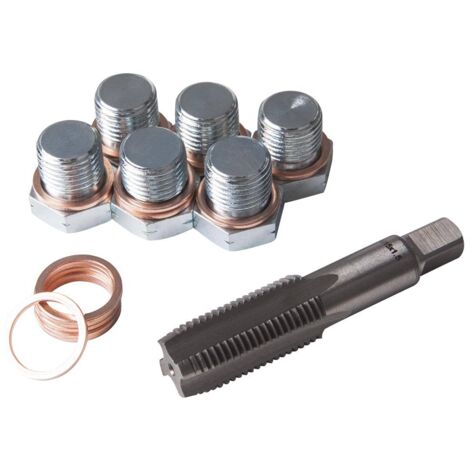 Lot de 6 bouchons + joints + taraud M13x1.25 pour réparation carter - HU 2051 - CLAS Equipements (1/2)
