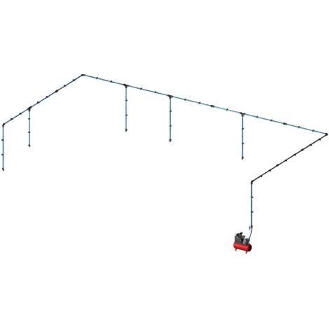 Kit réseau alu ø25mm L. 36M 5 descentes pour réseau d'air comprimé - KR 4425 - CLAS Equipements