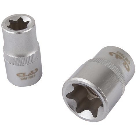 Coffret douilles 1/2" Torx E10 à E24 (9 pcs) - OM 7013 - CLAS Equipements