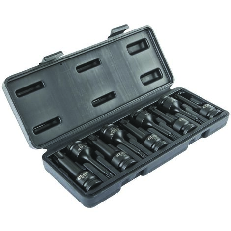 Coffret douilles embouts choc 1/2" T20-t70 (9 pcs) - OM 7009 - CLAS Equipements