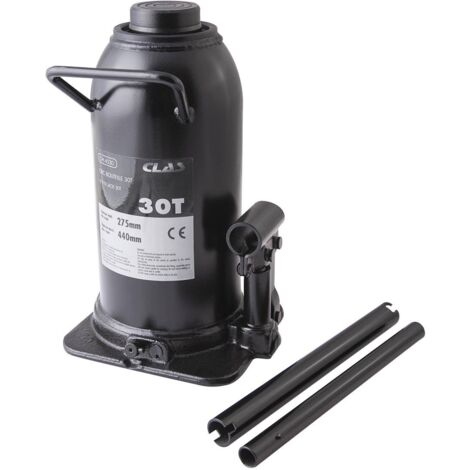 Cric bouteille 30T Ht. de levage 275 à 440 mm - OH 4530 - CLAS Equipements (1/4)