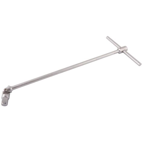 Clé longue articulée en T 6 pans 1/4" L. 412 mm CrV - OS 0059 - CLAS Equipements