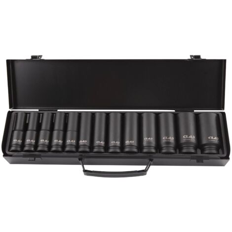 Coffret 13 douilles longues choc 6 pans 10-30mm 1/2" Cr-Mo - OS 3130 - CLAS Equipements (1/4)