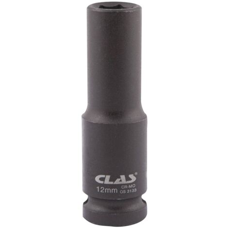 Douille choc 6 pans longue 13mm 1/2" Cr-Mo - OS 3134 - CLAS Equipements (1/2)
