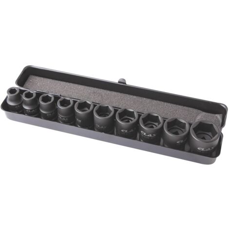Coffret 10 douilles choc 10-27mm 1/2" Cr-Mo DIN ISO 2725-3 - OS 3100 - CLAS Equipements (1/2)