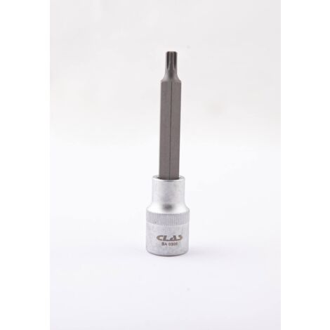 Douille embout ribe M6 L.100mm 1/2'' CrV - SA 0306 - CLAS Equipements (1/2)