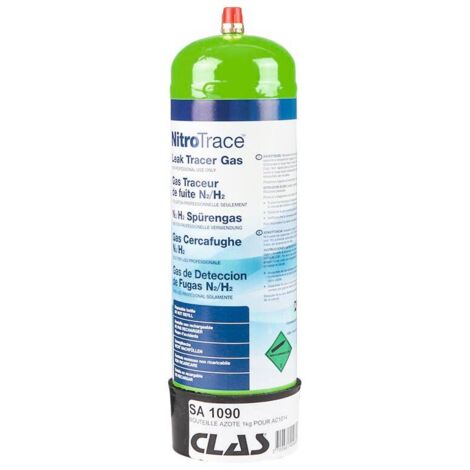 Clas – Bouteille de gaz azote 95% hydrogène 5% (n2-h2) 1kg – Pour soudure et découpe à flamme – Pression 50bar