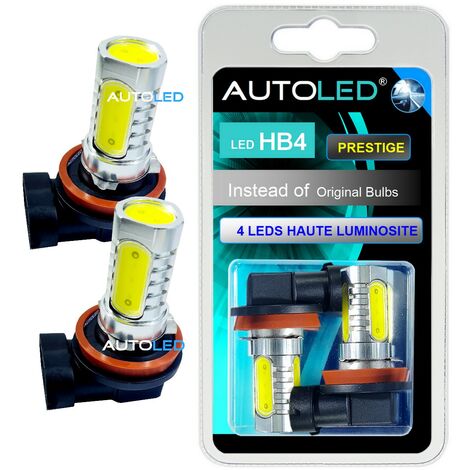 LED HB4 4 LEDS COB BLANC AUTOLED®