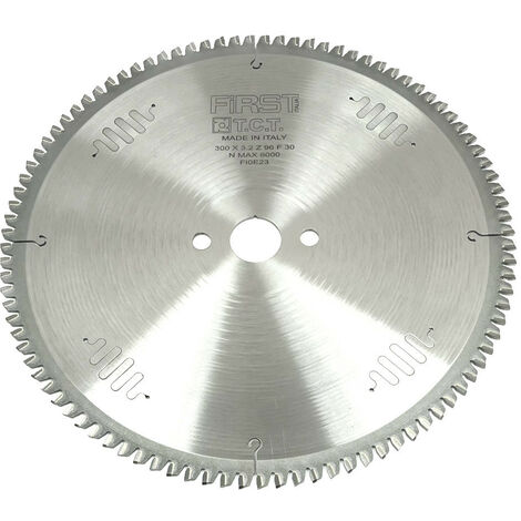 Lame de Scie Circulaire HM D. 300 x Al. 30 x ép. 3,2/2,4 mm x Z96 TP Neg pour Alu/Bois - ALGOR - FIRST ITALIA