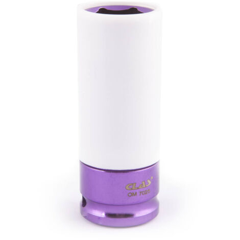 Douille choc gainée 1/2" 22mm violette Cr-Mo pour jantes - SA 5021 - CLAS Equipements (1/2)