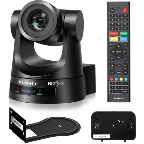 Chameye NDI Telecamera PTZ 30x Zoom Ottico 1080P 60fps AI Traccimento Con Display LCD, 3G-SDI HDMI USB3.0 LAN (PoE) YouTube OBS VMix Live Streaming Per Eventi Educativi Al Culto Della Chiesa