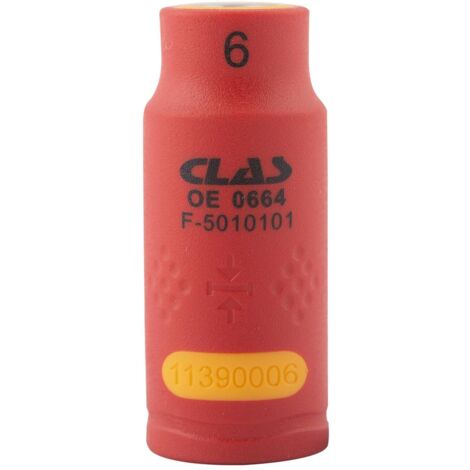 Douille isolee 1/4" 6mm- OE 0664 - CLAS Equipements (1/2)