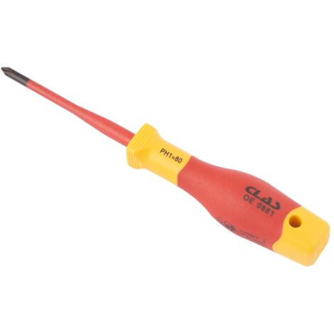 Tournevis phillips isole ph1x80- OE 0881 - CLAS Equipements (1/4)