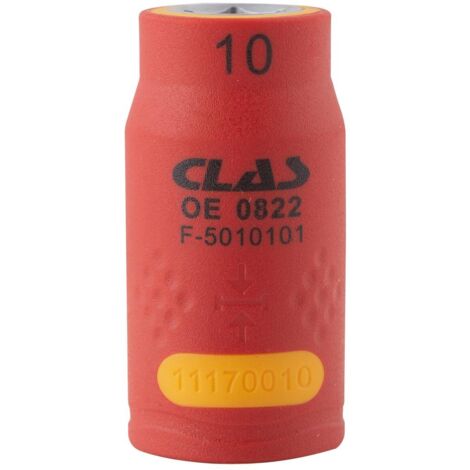 Douille isolee 3/8" 10mm- OE 0822 - CLAS Equipements (1/2)