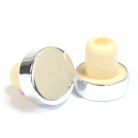 Capuchon pour RDBot-08/09/10 2,2 cm - Dessus argenté- Vendu par 1 (1/2)