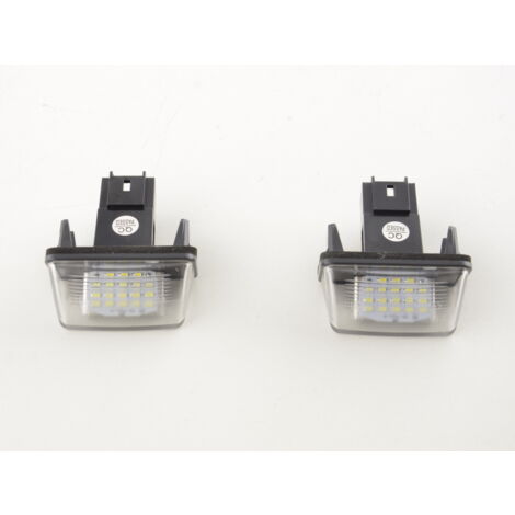 2 Feux De Plaque D'immatriculation LED Pour Citroën C3 C4 C5 Berlingo, Peugeot 206 207 307 308 Etc.
