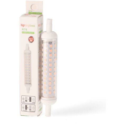 Ampoule LED R7S 118 mm 10W en Boite 3000K - Ledme - LM7128