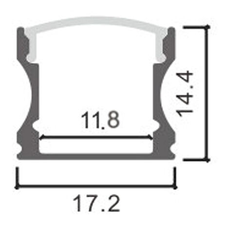 Jandei - Capuchon pour profilé en aluminium 24,5 x 17,5 mm Pack 10 pc Profil pour bandes LED