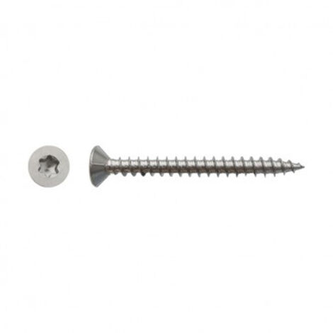 Vis pour panneaux agglomérés tête fraisée Torx® Inox A2 - 4,5 x 60 mm- Vendu par 200