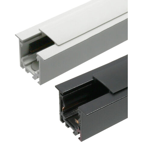 Rail magnétique encastrable Série 16mm - 2 mètres Noir - Ledme - LM3577