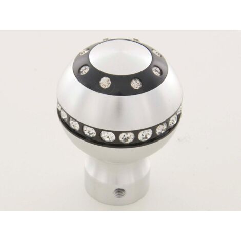 Pommeau De Vitesse En Aluminium Avec Cristaux Surface Chrom e pommeau-de-vitesse-en-aluminium-avec-cristaux-surface-chrom-e