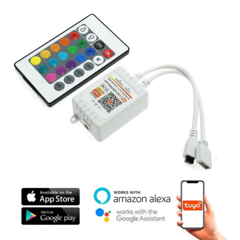 Mini contrôleur SmartHome pour bandes LED RGB avec télécommande IR/APP - Ledme - LM2187 (1/3)