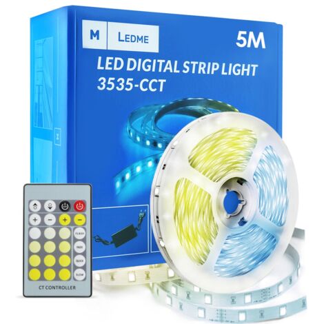 Pack Ruban LED 12V 3535 60L - 5 mètres CCT - Ledme - LM2403 (1/3)